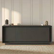 Berlin 4 Door 207cm Grey Sideboard - FurniComp
