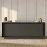 Berlin 4 Door 207cm Grey Sideboard - FurniComp