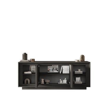 Berlin 4 Door 207cm Grey Sideboard - FurniComp