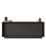 Berlin 4 Door 207cm Grey Sideboard - FurniComp