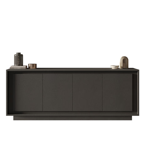 Berlin 4 Door 207cm Grey Sideboard - FurniComp