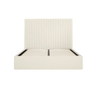 Essen Tall Cream Ottoman Lift Up Storage Bed - FurniComp
