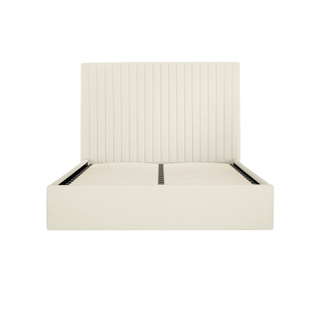 Essen Tall Cream Ottoman Lift Up Storage Bed - FurniComp