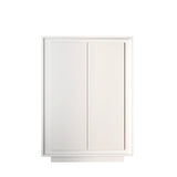Berlin 2 Door 106cm Matt White Highboard/Tall Sideboard - FurniComp