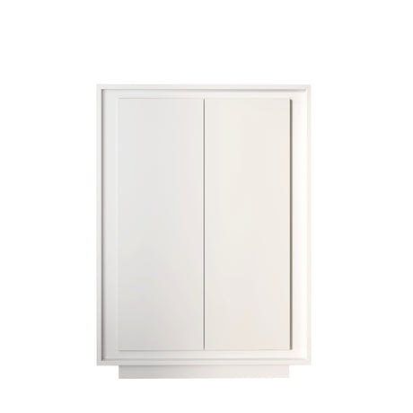 Berlin 2 Door 106cm Matt White Highboard/Tall Sideboard - FurniComp