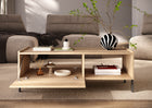 Beverly 100cm 2 Door Coffee Table - Oak - FurniComp