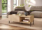 Beverly 100cm 2 Door Coffee Table - Oak - FurniComp