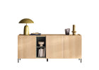 Beverly 180cm 3 Door Sideboard - Oak & Olive Green - FurniComp