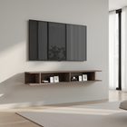 Combo 138cm Floating Wall Hung TV Shelf - Bronze COM-43-07 - FurniComp