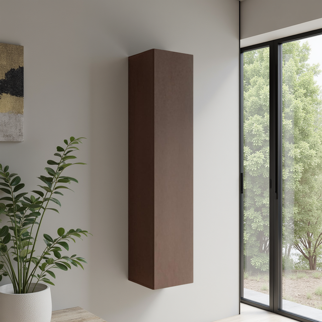 Combo 1 Door 29cm Multipurpose Wall Hung Tall Storage Unit - Bronze COM-30-07 - FurniComp