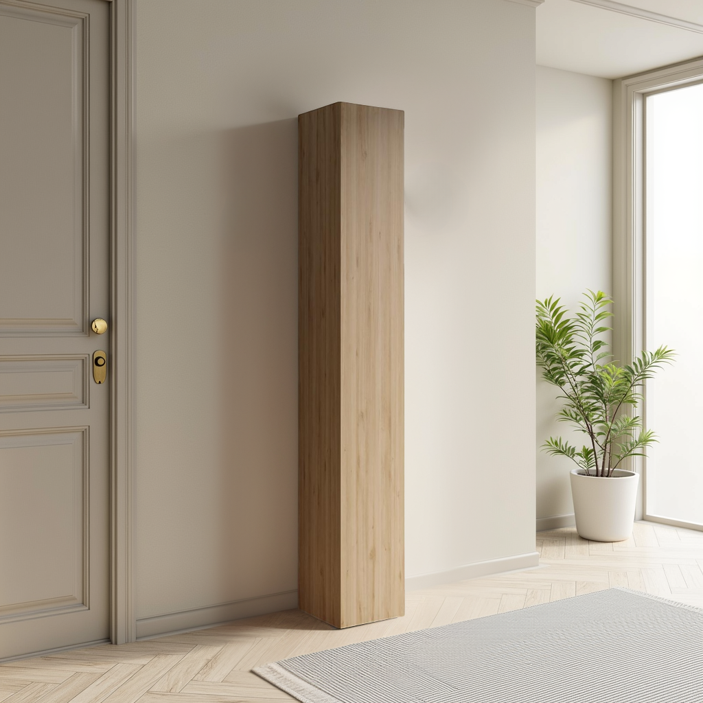 Combo 28cm Slim Multipurpose Storage Cupboard - Cadiz Oak COM-10-09 - FurniComp
