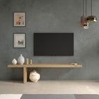 Combo 180cm Floor TV Shelf - Cadiz Oak - FurniComp