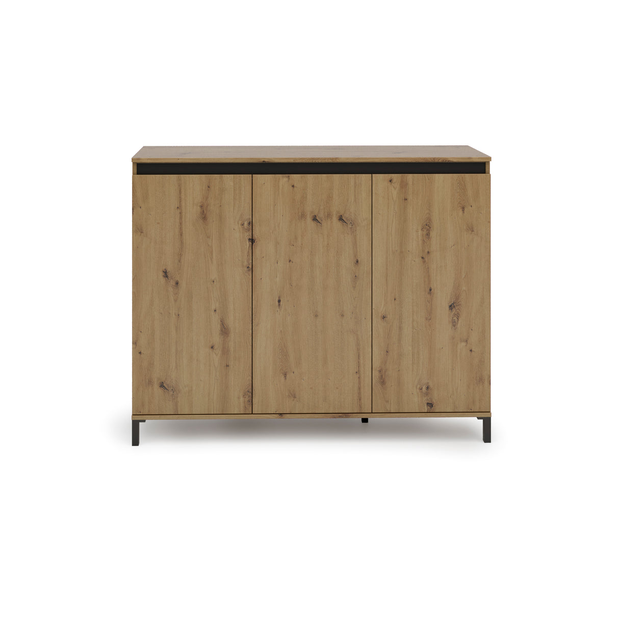 Cancun 3 Door 138cm Anthracite and Artisan Oak Highboard/Tall Sideboard - FurniComp
