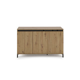 Cancun 3 Door 138cm Anthracite and Artisan Oak Sideboard - FurniComp