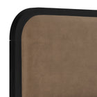 Carmen Black & Brown Velvet Fabric Bed Frame - FurniComp
