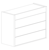 Carter 4 Drawer 110cm Chest of Drawers - Bronze & Mercure Oak - FurniComp