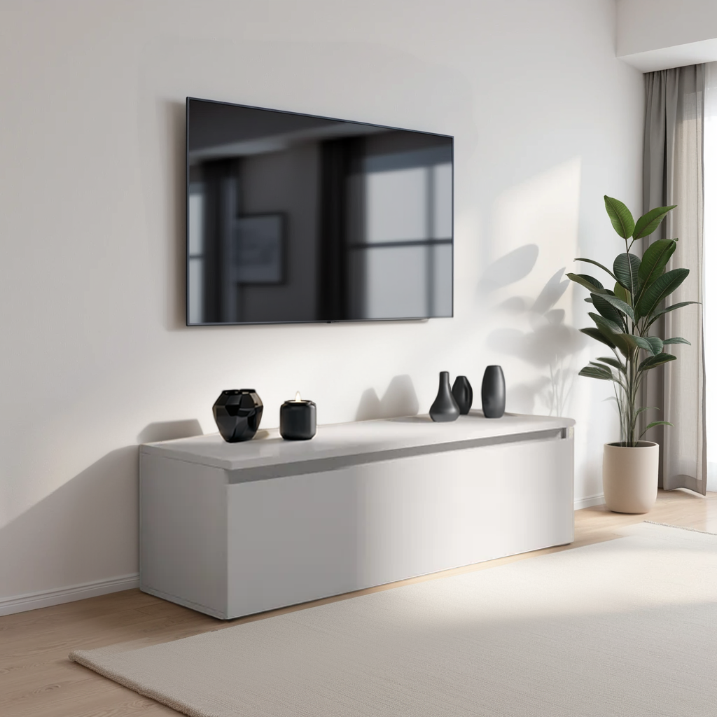 Combo 138cm 1 Drawer TV Unit - Light Chalk Grey COM-01-05 - FurniComp