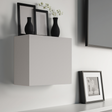 Combo 55cm Floating Wall Cube With Door - Light Chalk Grey COM-81-05 - FurniComp