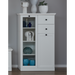Cheshire 2 Door 2 Drawer White Country Style Low Display Cabinet - FurniComp