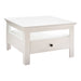 Cheshire White 1 Drawer Country Style Coffee Table - FurniComp