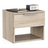 Chicago 1 Drawer Bedside Table - Kronberg Oak - FurniComp