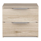 Chicago 2 Drawer Bedside Table - Kronberg Oak - FurniComp