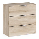 Chicago 3 Drawer 80cm Chest of Drawers - Kronberg Oak - FurniComp