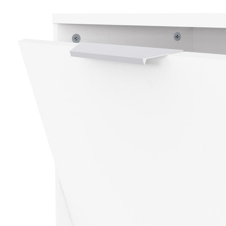 Chicago 4 Door 90cm Shoe Cabinet - Matt White - FurniComp