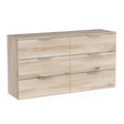 Chicago 6 Drawer 150cm Chest of Drawers - Kronberg Oak - FurniComp