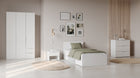 Chicago 6 Drawer 150cm Large Chest of Drawers - Matt White - FurniComp