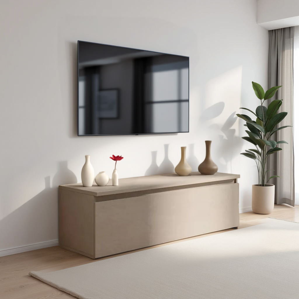 Combo 138cm 1 Drawer TV Unit - Stone COM-01-03 - FurniComp