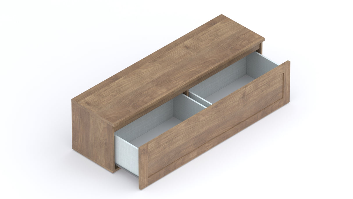 Combo 138cm 1 Drawer Framed TV Unit - Mercure Oak COM-01T-01 - FurniComp