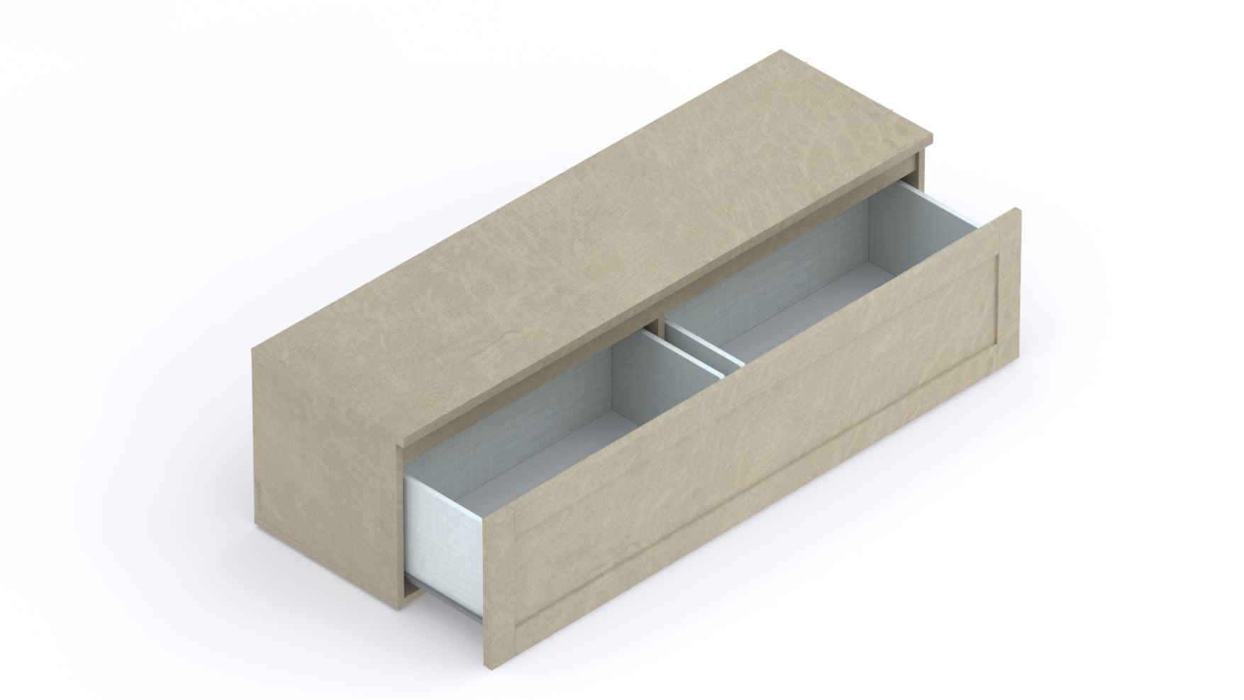 Combo 138cm 1 Drawer Framed TV Unit - Stone COM-01T-02 - FurniComp