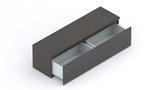 Combo 138cm 1 Drawer TV Unit - Black Lava COM-01-06 - FurniComp