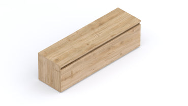 Combo 138cm 1 Drawer TV Unit - Cadiz Oak COM-01-09 - FurniComp