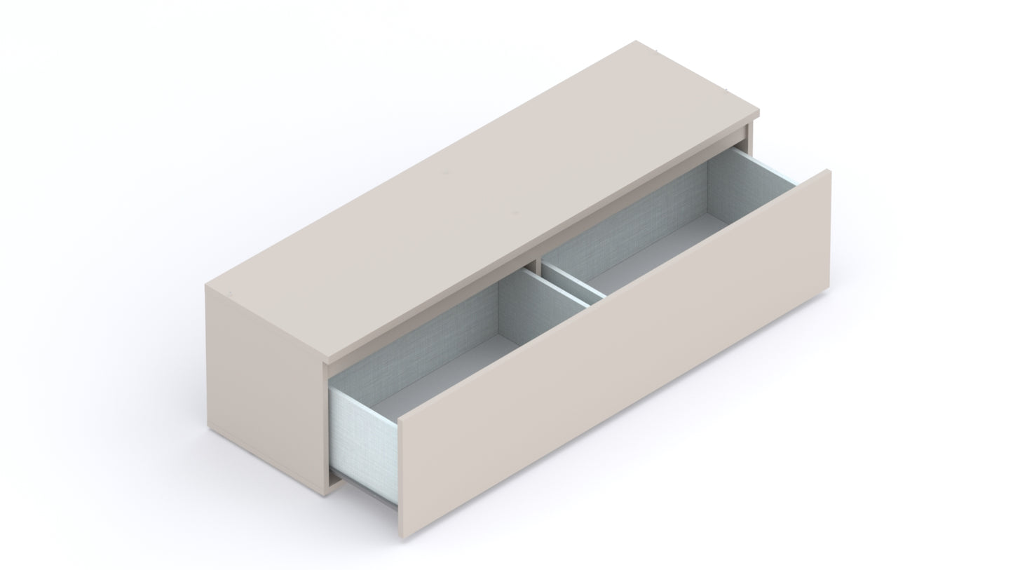 Combo 138cm 1 Drawer TV Unit - Cashmere COM-01-10 - FurniComp