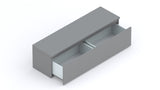 Combo 138cm 1 Drawer TV Unit - Slate Grey COM-01-04 - FurniComp