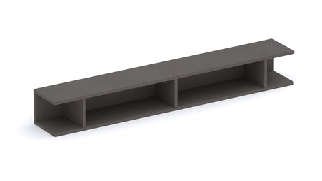 Combo Media Wall Entertainment Unit with Storage - Black Lava & Mercure Oak - FurniComp