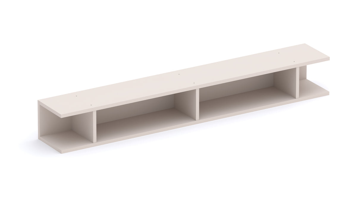 Combo 138cm Floating Wall Hung TV Shelf - Cashmere COM-43-10 - FurniComp