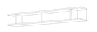 Combo 138cm Floating Wall Hung TV Shelf - Stone COM-43-03 - FurniComp