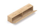Combo 194cm Floating Wall Hung TV Entertainment Unit – Cadiz Oak & Black Lava - FurniComp