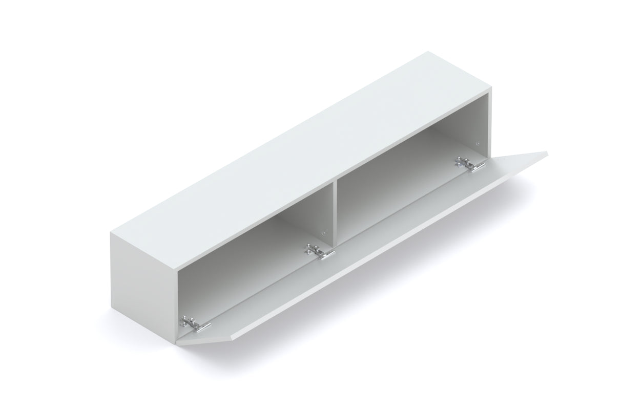 Combo 138cm Floating Wall Hung TV Unit - Light Chalk Grey COM-62-05 - FurniComp