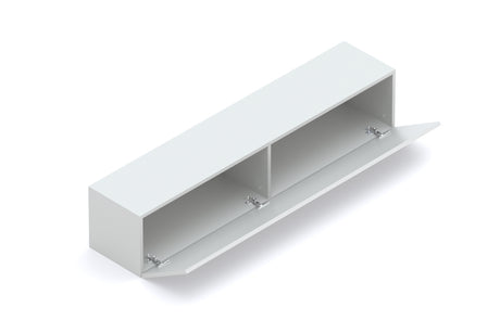 Combo 138cm Floating Wall Hung TV Unit - Light Chalk Grey COM-62-05 - FurniComp