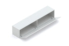 Combo 194cm Floating Wall Hung TV Entertainment Unit – Light Chalk Grey & Black Lava - FurniComp