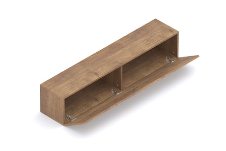 Combo Media Wall Entertainment Unit with Storage - Bronze & Mercure Oak - FurniComp