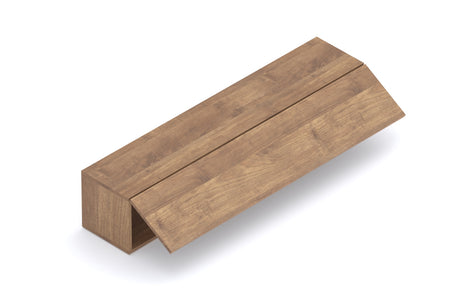 Combo Media Wall Entertainment Unit with Storage - Bronze & Mercure Oak - FurniComp