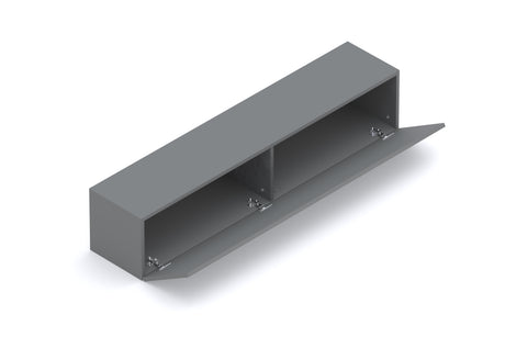Combo 194cm Floating Wall Hung TV Entertainment Unit – Slate Grey & Black Lava - FurniComp