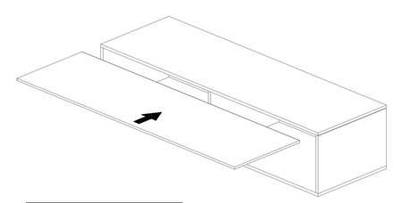 Combo 194cm Floating Wall Hung TV Entertainment Unit – Cashmere & Black Lava - FurniComp