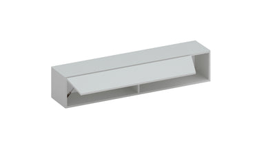 Combo 138cm Floating Wall Hung TV Unit with Shaped Door - Light Chalk Grey COM-26-05 - FurniComp