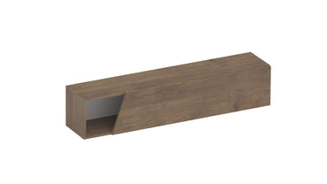 Combo 138cm Floating Wall Hung TV Unit with Shaped Door - Mercure Oak COM-26-02 - FurniComp